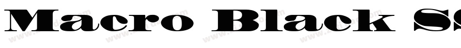 Macro Black SSi Black字体转换